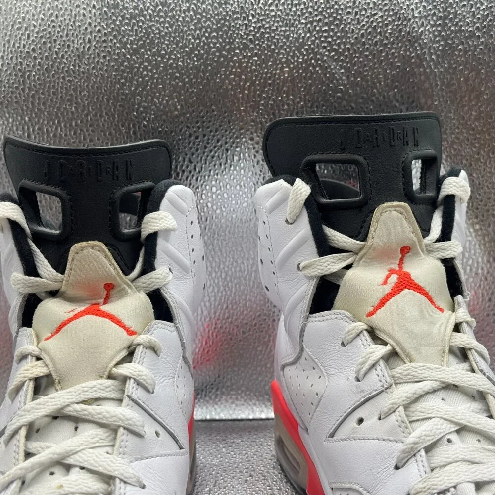 Size 11 - Air Jordan 6‎ Retro 2014 White Infrared Mens Athletic Shoes 384664-123